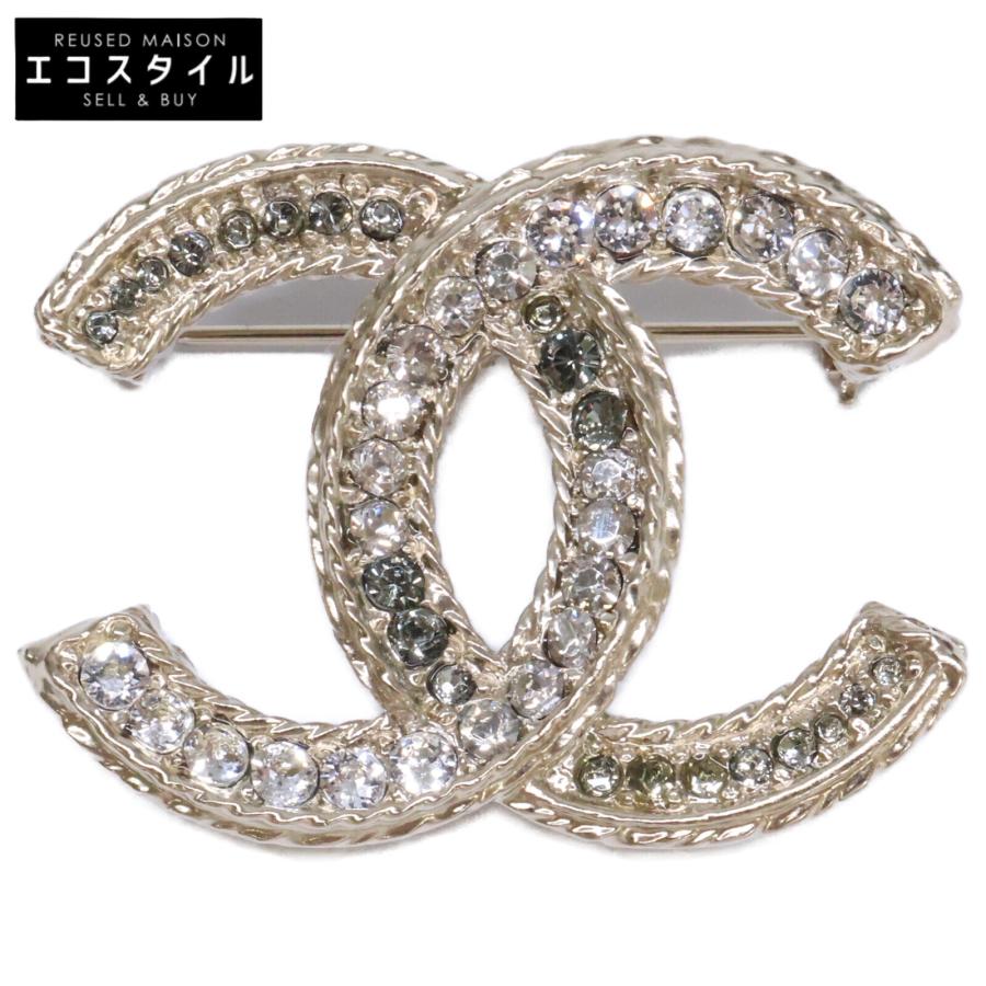 CHANEL（シャネル） 美品 B13 ココマーク ラインストーン ブローチ