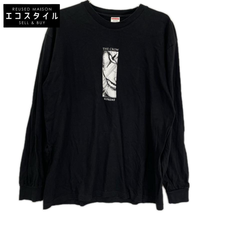 Supreme（シュプリーム） ブラック THE CROW プリント 長袖Tシャツ