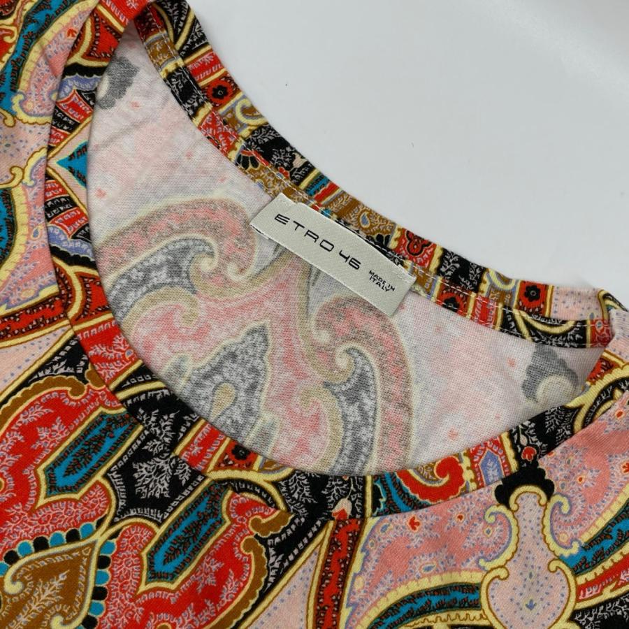 ETRO（エトロ） マルチカラー ペイズリー柄 半袖Tシャツ マルチカラー