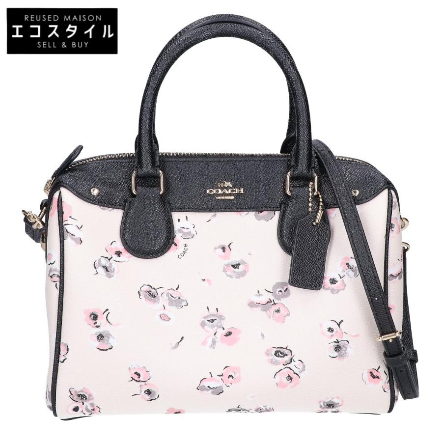 新品　COACH ミニボストンバッグ 花柄 ホワイト COACH（コーチ） F37491 花柄 ミニボストンバッグ ハンドバッグ