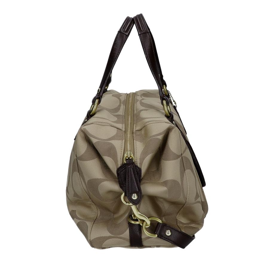COACH（コーチ） F25292 シグネチャー ラージサッチェル ハンドバッグ