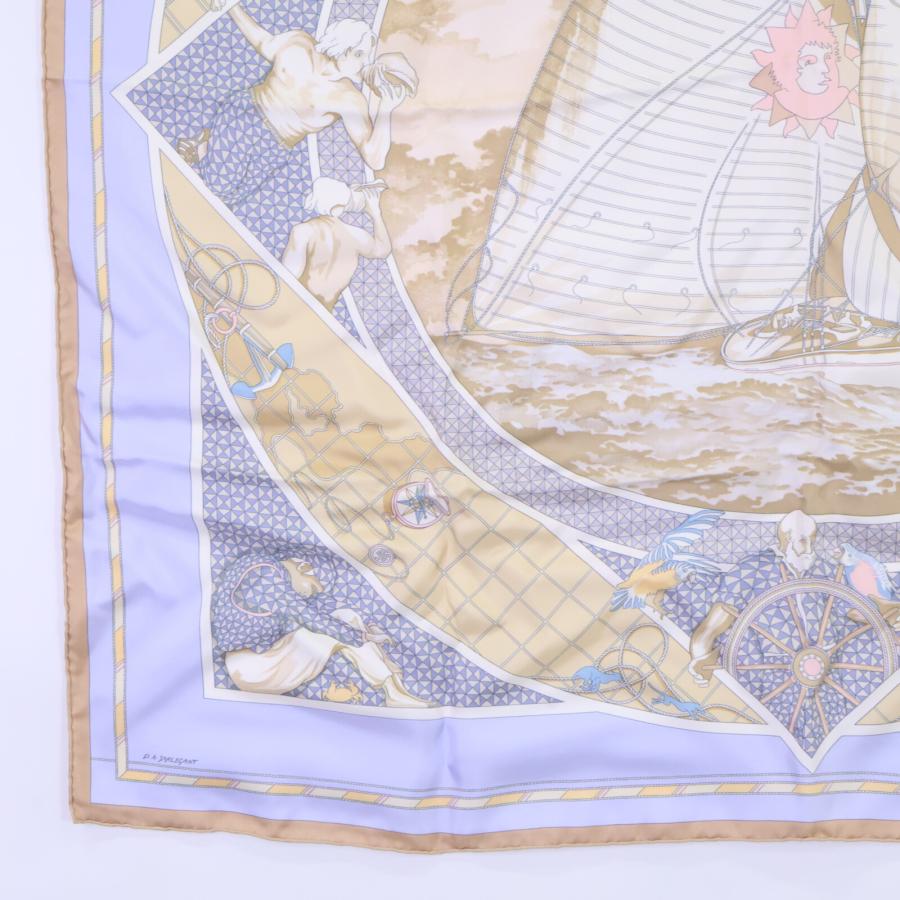 HERMES（エルメス） VOYAGE au LONG COURS 遠洋航海 シルク カレ90