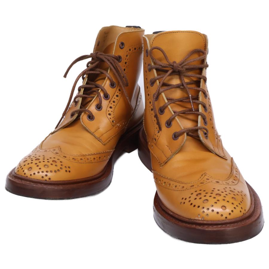 トリッカーズ TRICKER'S カントリーブーツ M2508 Tricker's（トリッカーズ） 美品/ m2508 MALTON モールトン ブローグ