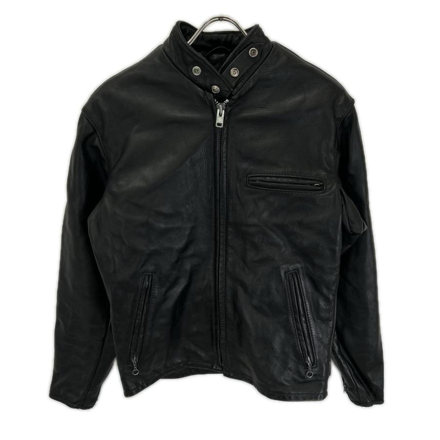 【米国製】schott シングルライダース 38size 641 黒　牛革 SCHOTT（ショット） 641 ブラック USA製 牛革 シングルライダース