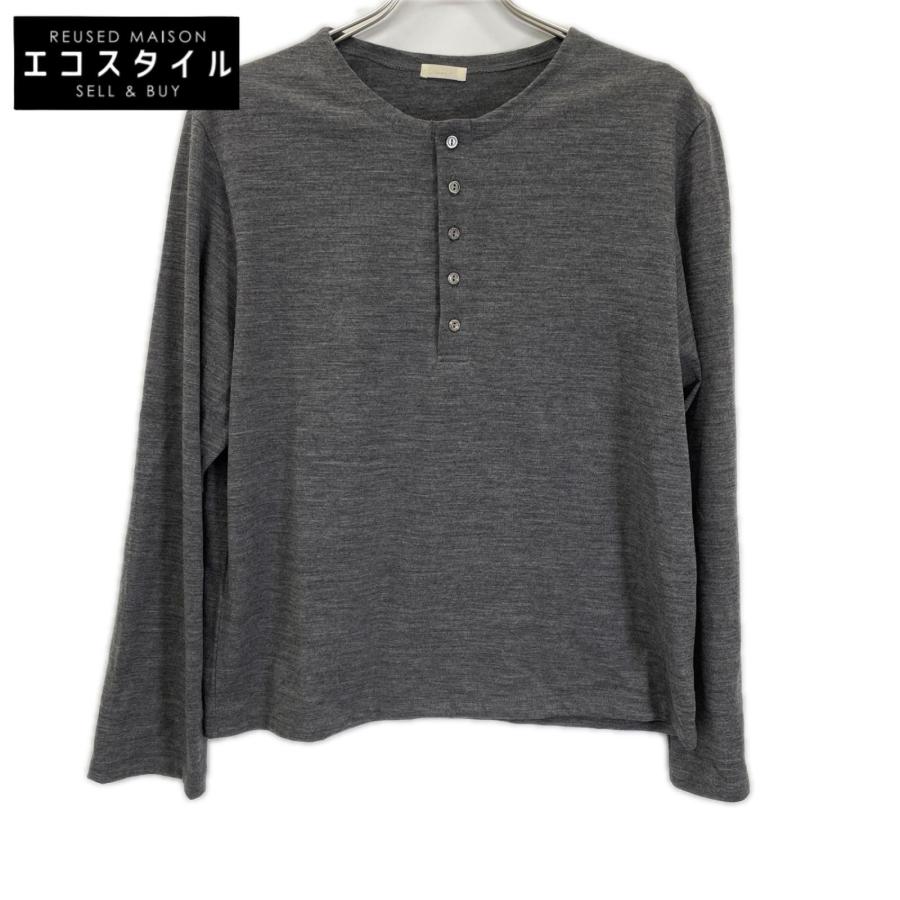 LIDnM（リドム） グレー Wool Jersey Henley L/S Tee グレー S