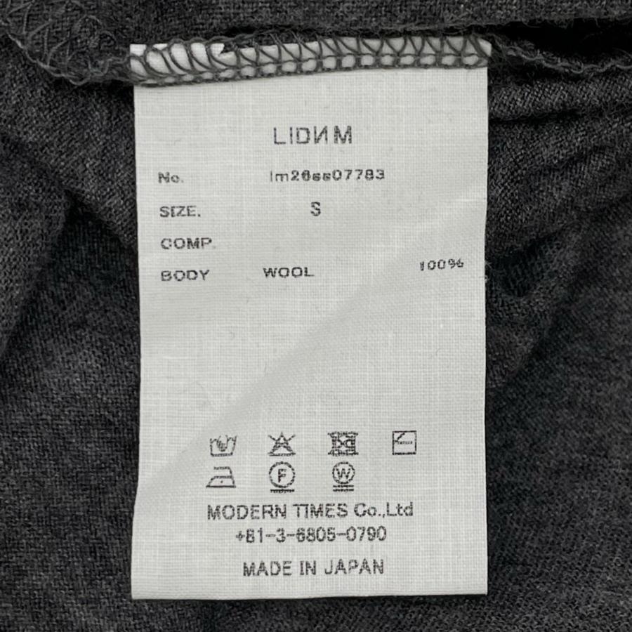 LIDnM（リドム） グレー Wool Jersey Henley L/S Tee グレー S