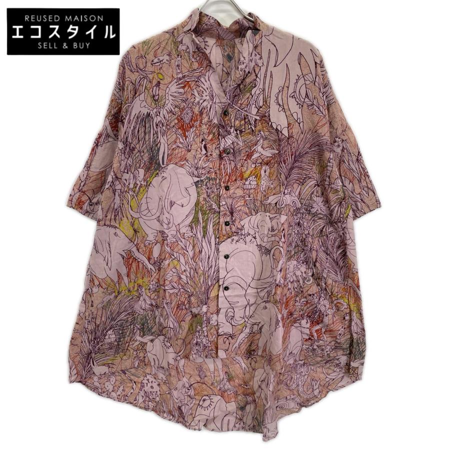 ヨーガンレール（JURGEN LEHL） 25SS ピンク コットン ぞうプリント