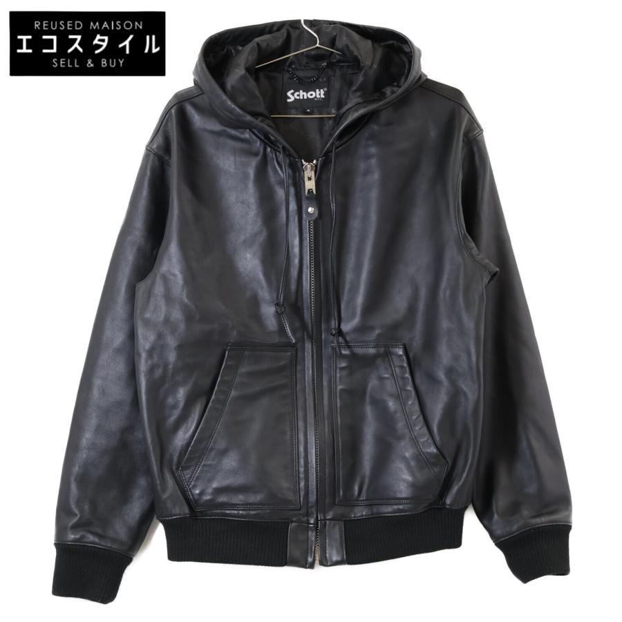 Schott N.Y.C 美品/ SCHOTT ショット 782-3950080 LEATHER FULLZIP  