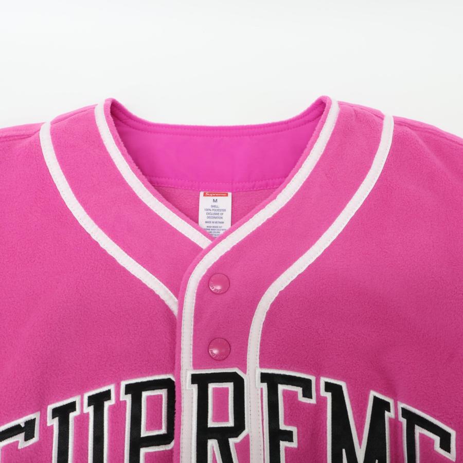 Supreme シュプリーム 24AW Polartec Baseball Jersey ピンク M Supreme シュプリーム 24AW Polartec Baseball Jersey ピンク M