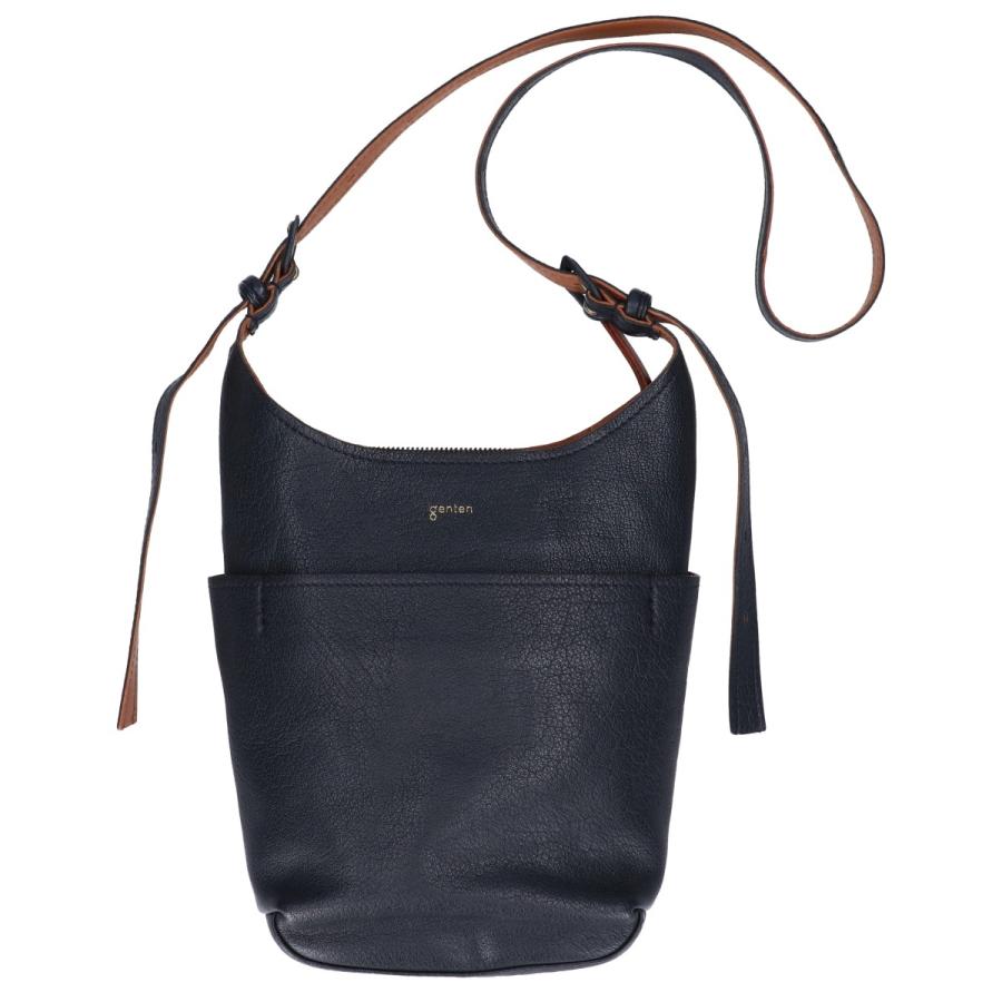 genten（ゲンテン） 美品/ 44100-86 バッファローレザー タスカ 