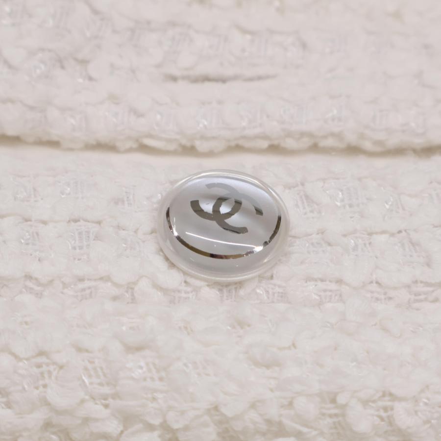 CHANEL - シャネル 国内正規 23SS P74453V66060 クリアココボタン ツイード ノーカラー 36 CHANEL（シャネル） 国内正規 23SS P74453V66060 クリアココボタン