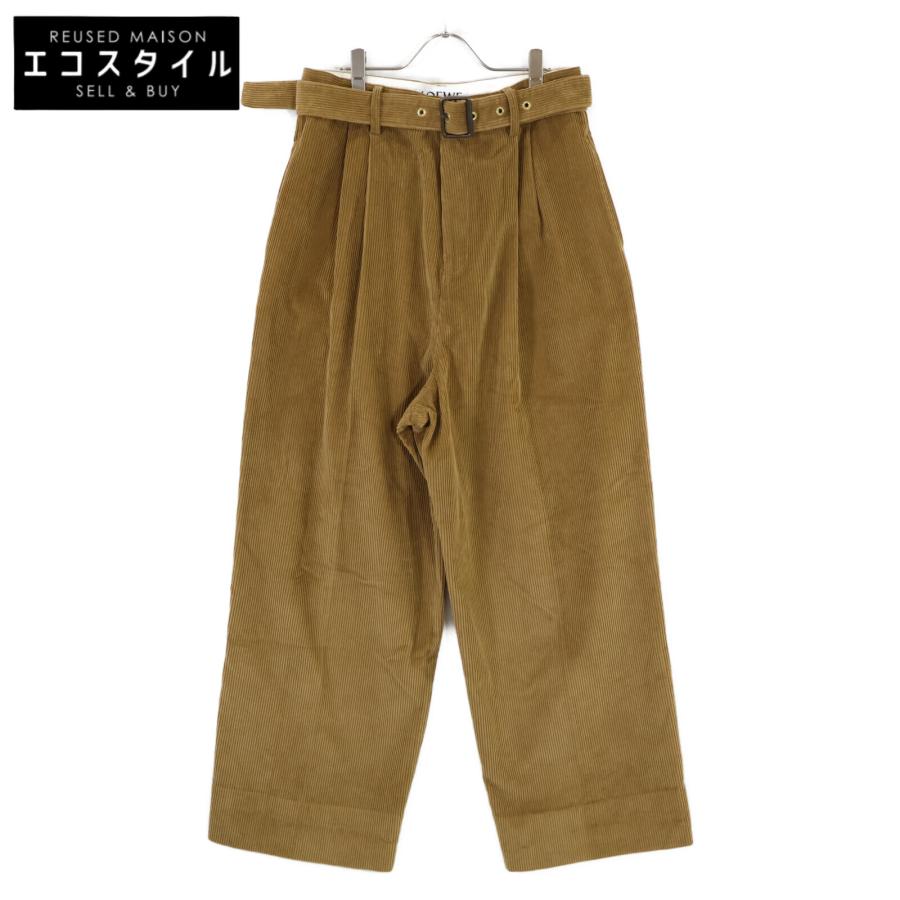 LOEWE ブラウン コーデュロイ パンツ