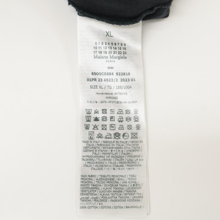 Maison Margiela メゾンマルジェラ 23SS S50GC0684 カレンダーグラフィックロゴTシャツ グレー XL トップス コットン メンズ 中古
