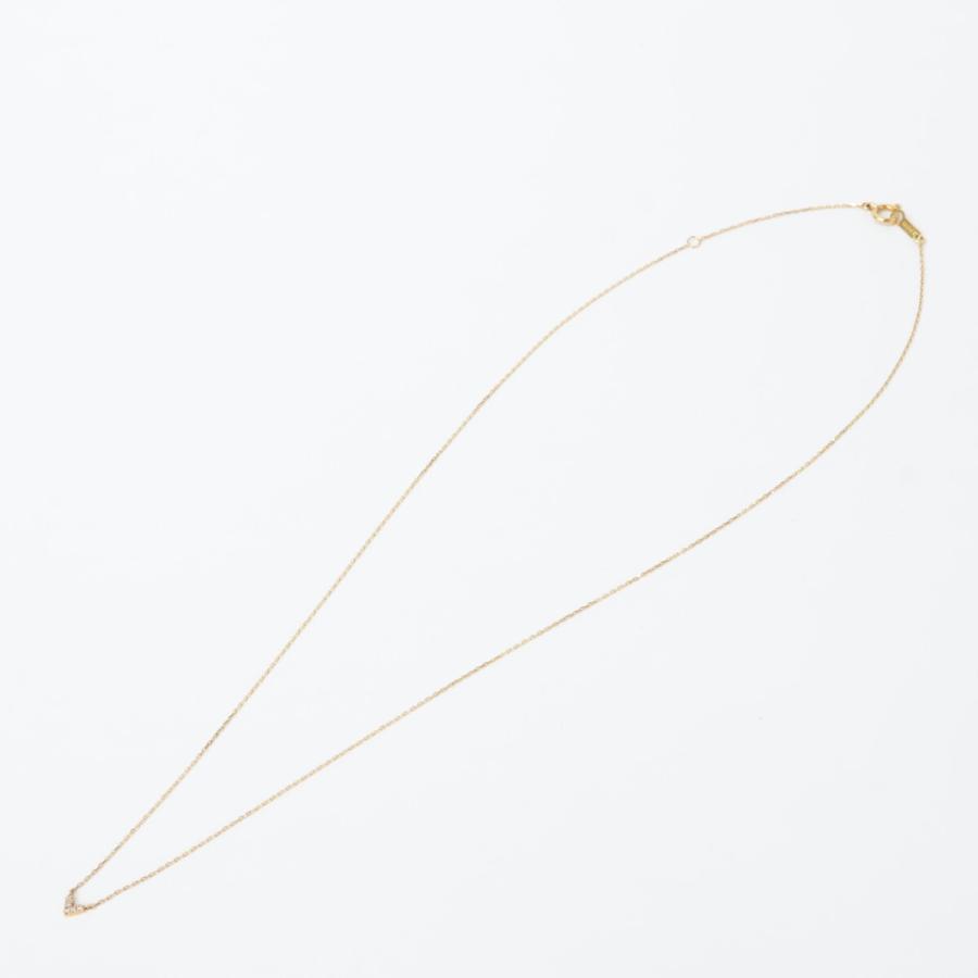 AHKAH（アーカー） K18 ローラハート ダイヤモンド ネックレス