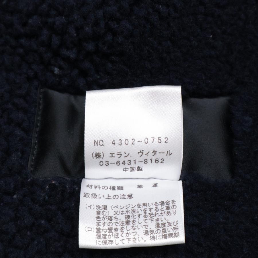Kemit ケミット 4302-0752 ムートンコート コート 38 ネイビー 