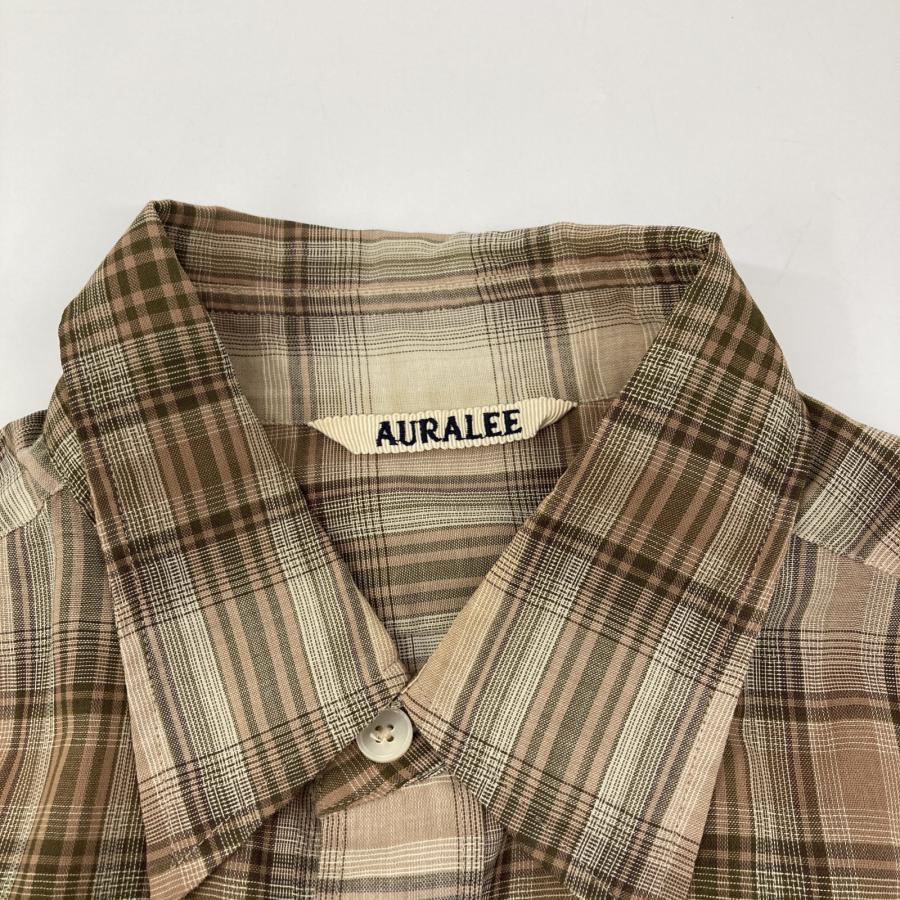 AURALEE オーラリー ブラウン A21AS04BY WOOLRECYCLEDPOLYESTER CLOTH
