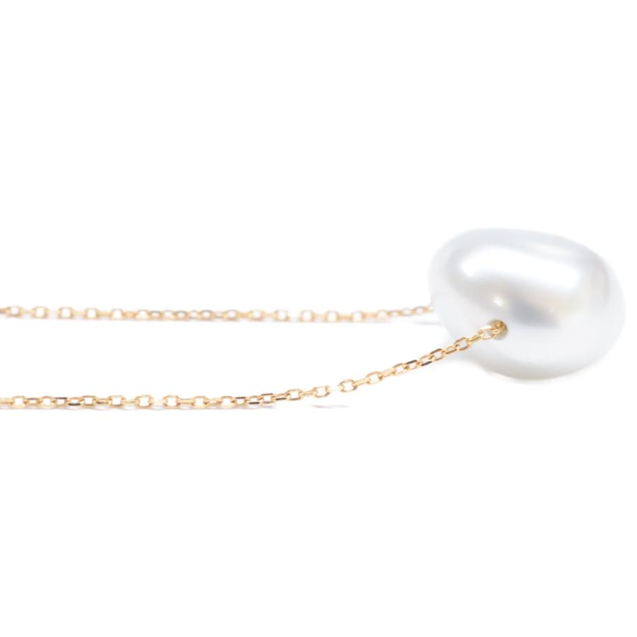 美品 Orefice オレフィーチェ K18 バロックパール チェーン ネックレス  