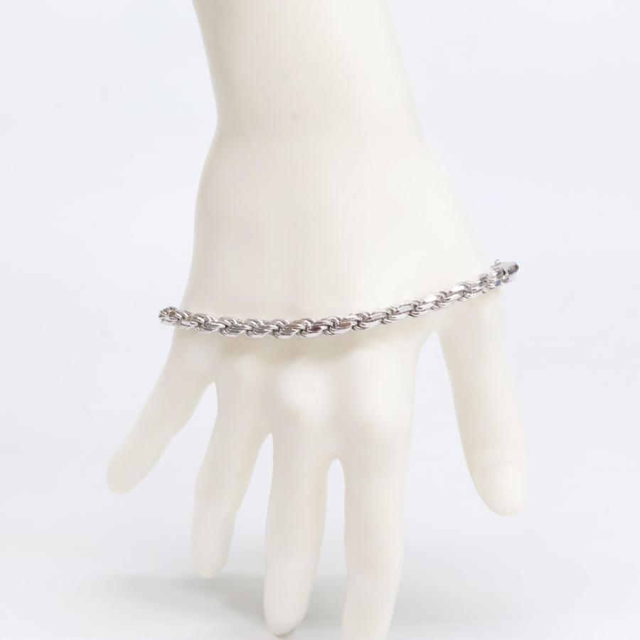 田*郎様 AVALANCHE S925ロープブレスレット シルバー ロープブレスレット 幅4.5mm 19cm-21cm 100HCMD - AVALANCHE