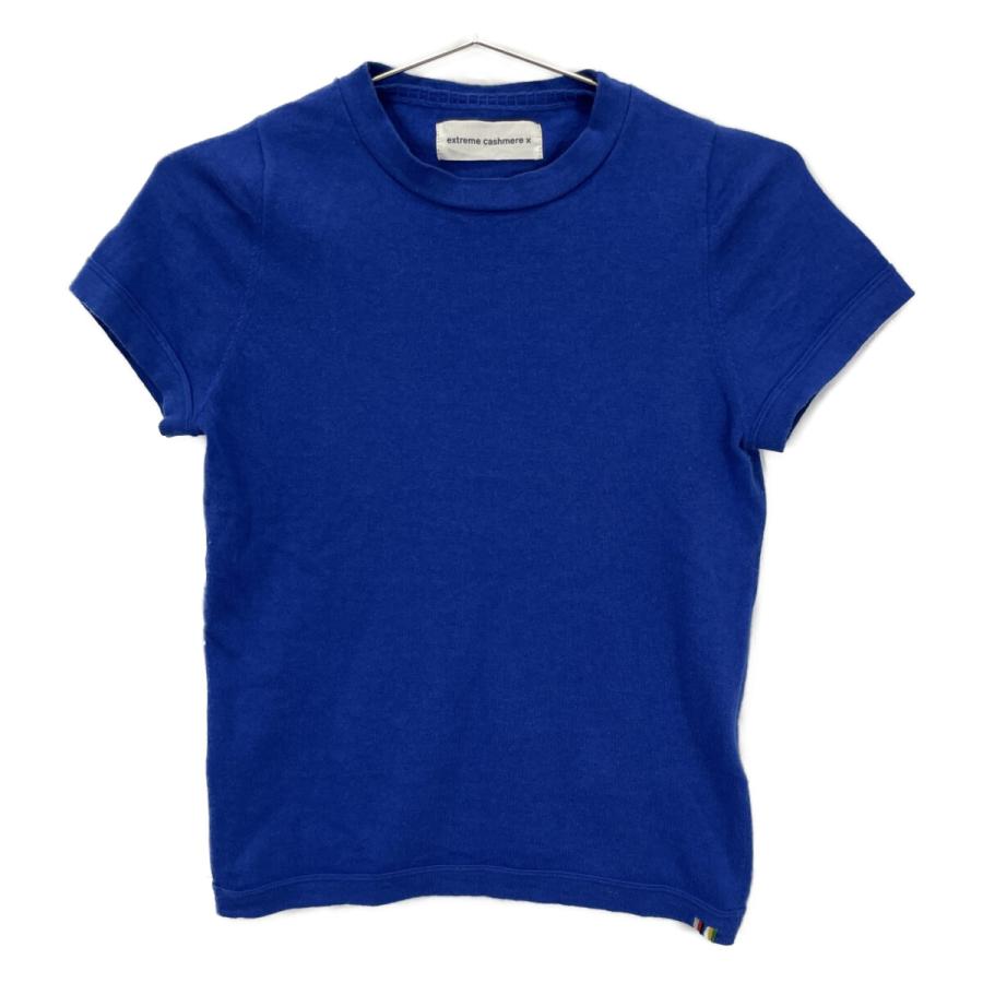 EXTREME CASHMERE エクストリームカシミヤ 3910800180 カシミヤコットンSSニット ブルー 表記なし トップス コットン レディース 中古_1