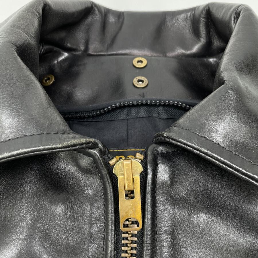 VANSON（バンソン） ワシントンハウス別注 ブラック TALONジップ