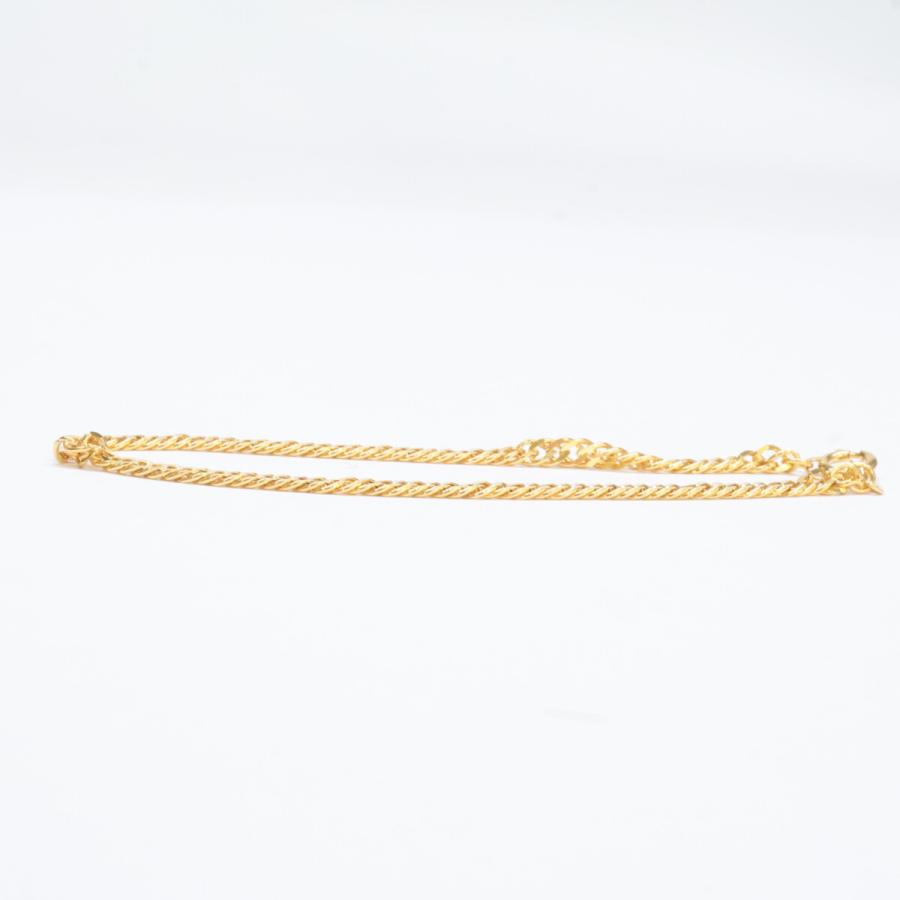 美品 K24 QVC 喜平4面シャイニーディープカット ワイド ブレスレット