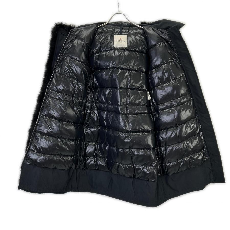 MONCLER モンクレール HAVEN ヘイブン ファー付きダウンコート コート 0 ブラック レディース_3