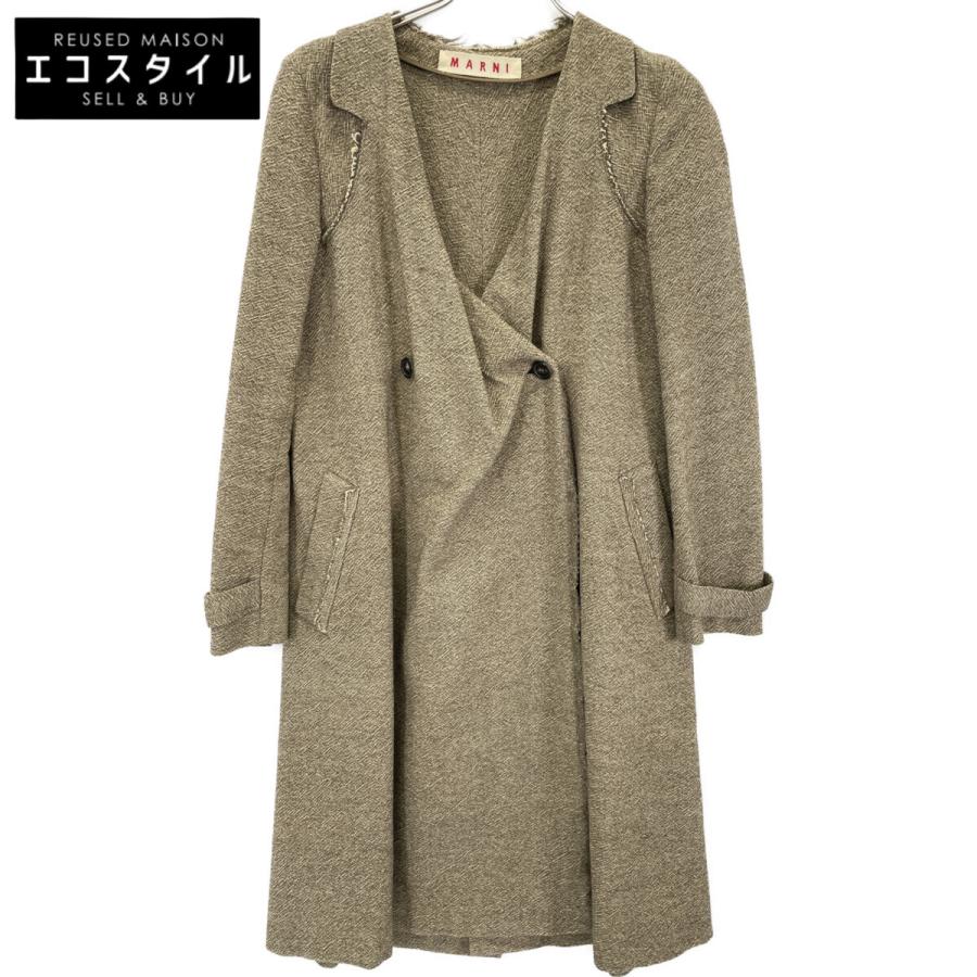 MARNI（マルニ） ベージュ GACPMA808BOOTU112 カットオフ ロングコート  