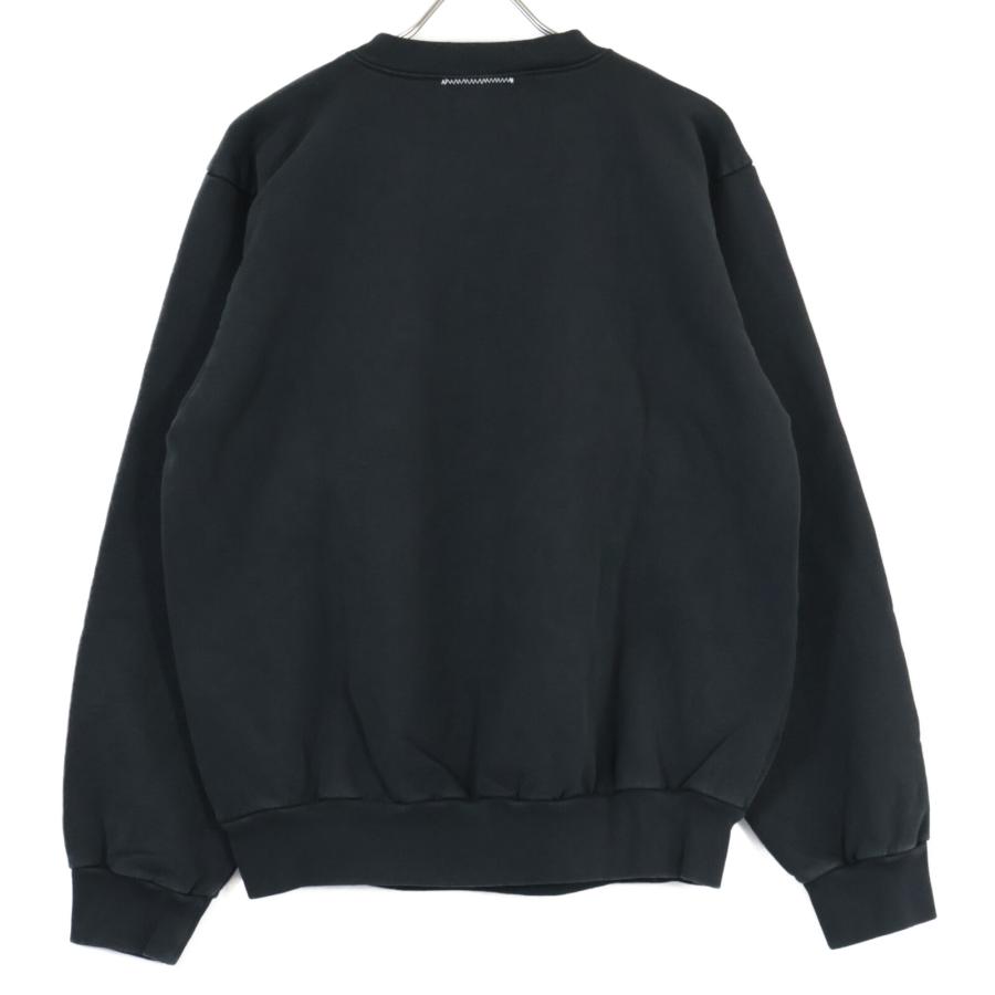 【RonHerman（ロンハーマン）】クルーネック　スウェット（ブラック） Ron Herman ロンハーマン ×SPUN SPIRIT ブラック クルーネック