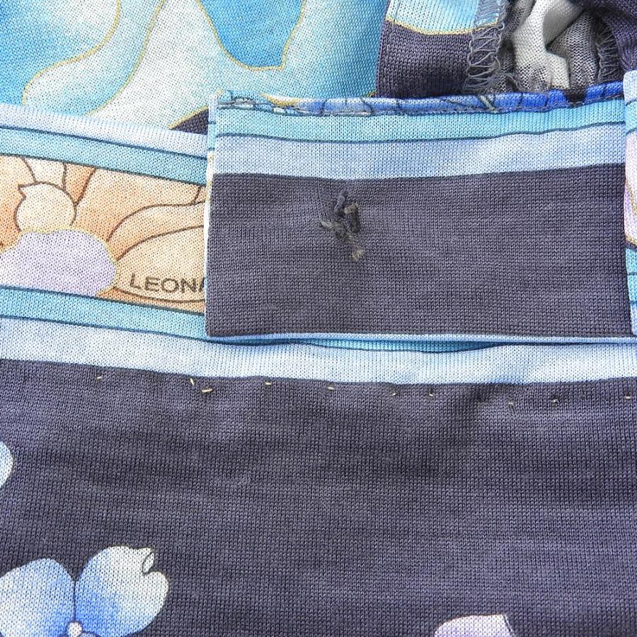 LEONARD（レオナール） フラワープリント ベルト付き ワンピース