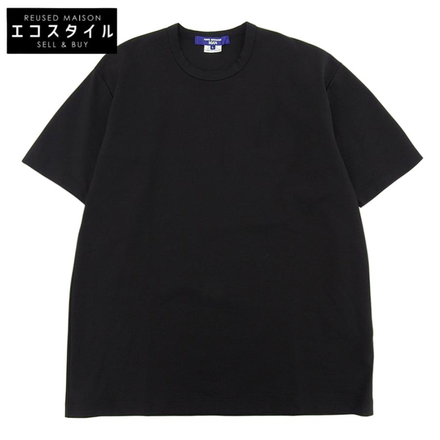 【美品】ジュンヤワタナベデニム カットアウトTシャツ 黒 M 美品 JUNYA WATANABE MAN ジュンヤワタナベマン 綿 ナイロンポンチ