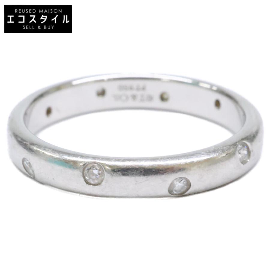 極美品　Tiffany&Co. ティファニー プラチナ　ダイヤモンドリング10号 TIFFANY&Co.（ティファニー） Pt950 10Pダイヤモンド ドッツ リング