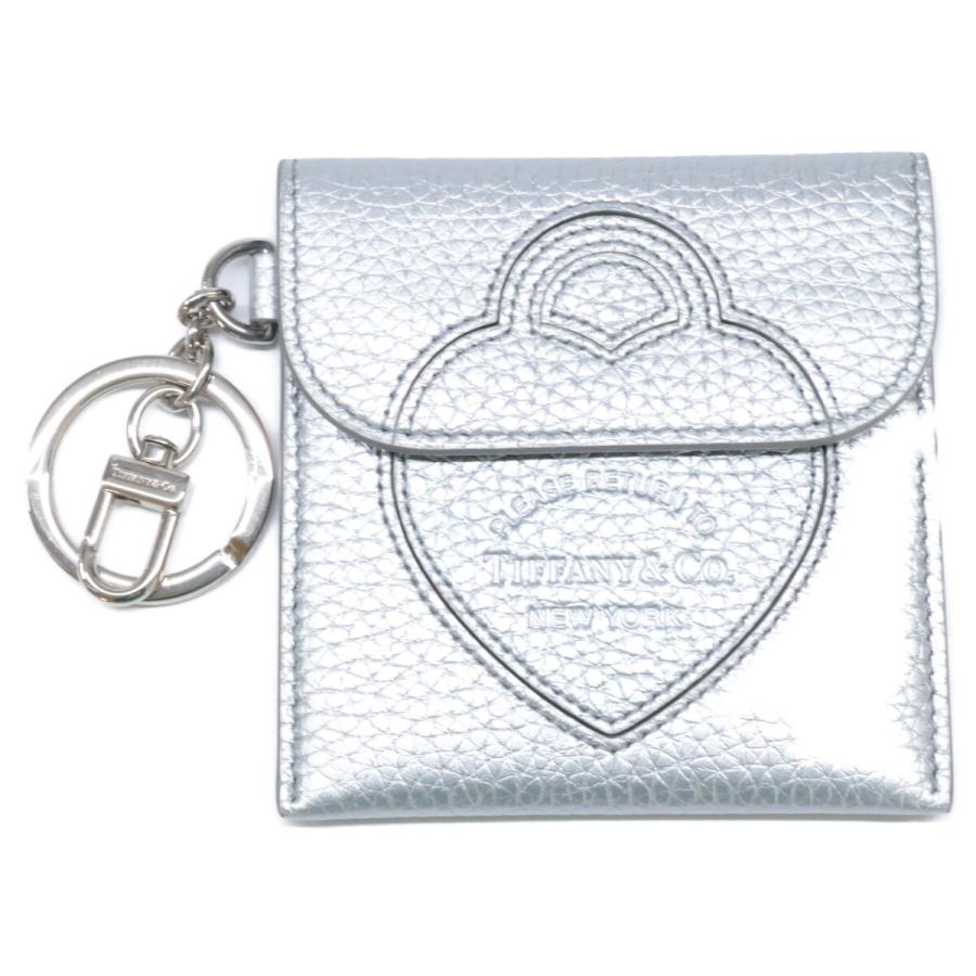 新品同様 TIFFANY＆Co. ティファニー リターン トゥ ティファニー バッグチャーム ポーチ シルバー レディース