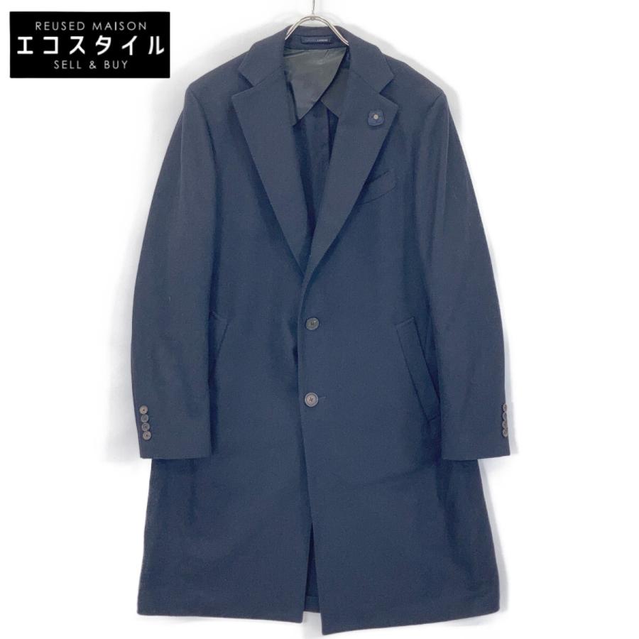 LARDINI（ラルディーニ） ブラック JN23143AQ ウール チェスターコート