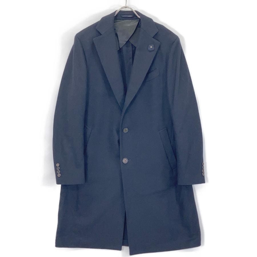 LARDINI（ラルディーニ） ブラック JN23143AQ ウール チェスターコート