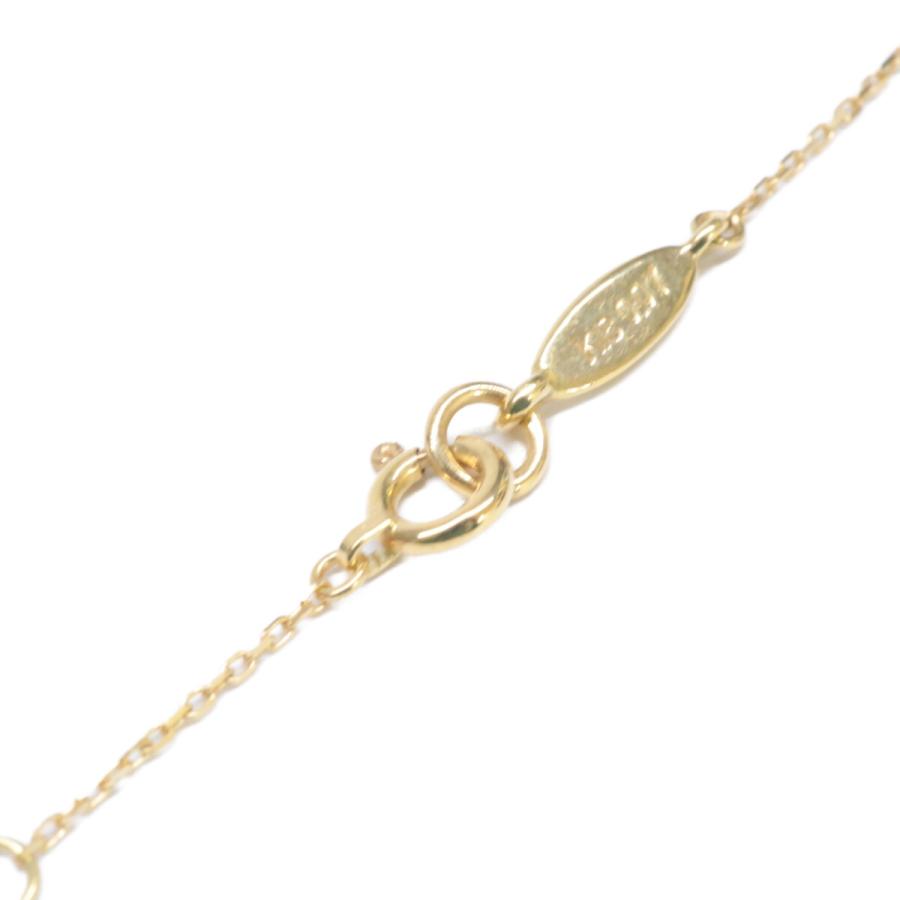 AHKAH（アーカー） 美品 K18 0.07 A イニシャル ダイヤモンド