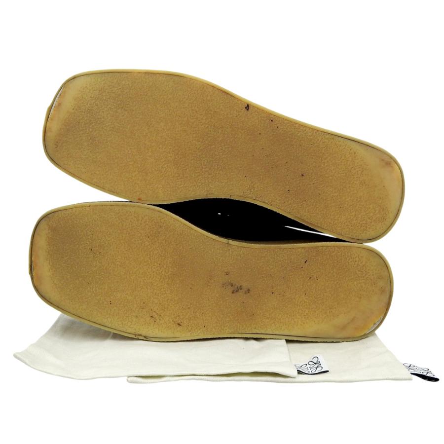 LOEWE（ロエベ） スエード ワラビーチェッカブーツ シューズ メンズ 黒