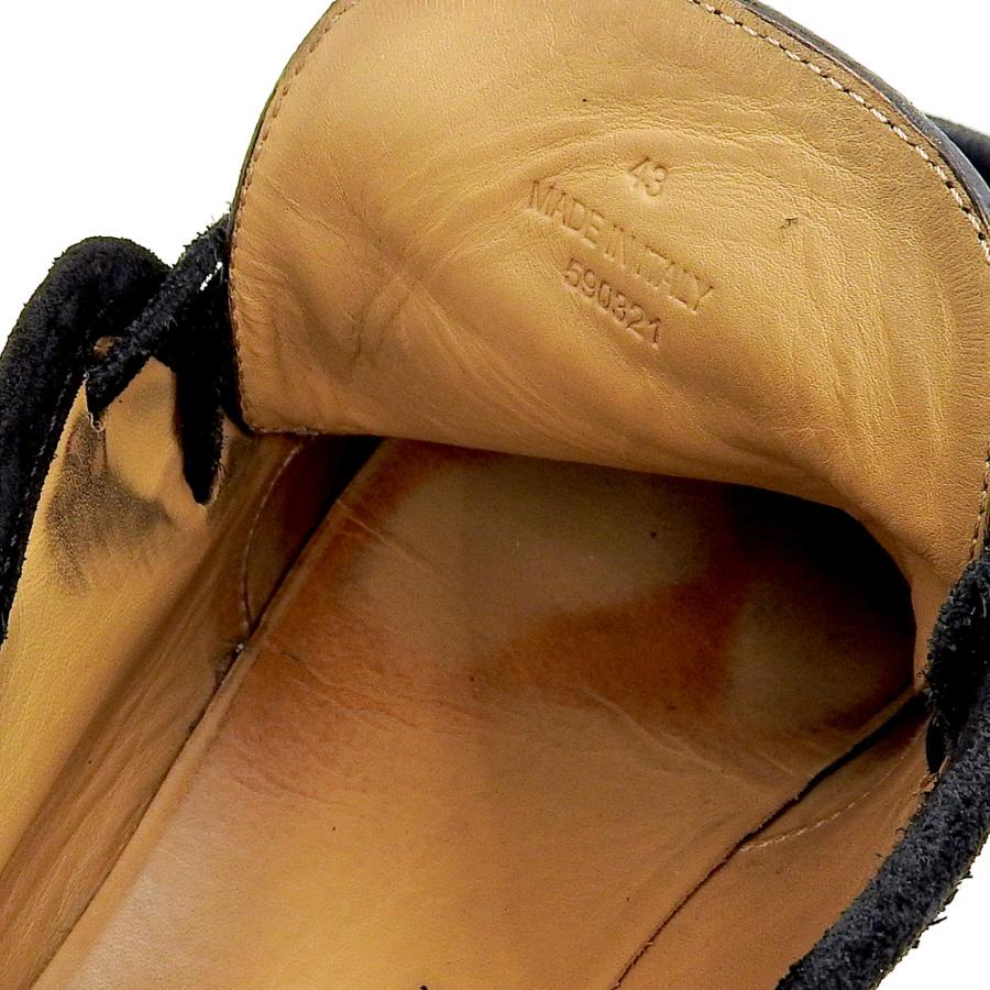 LOEWE（ロエベ） スエード ワラビーチェッカブーツ シューズ メンズ 黒