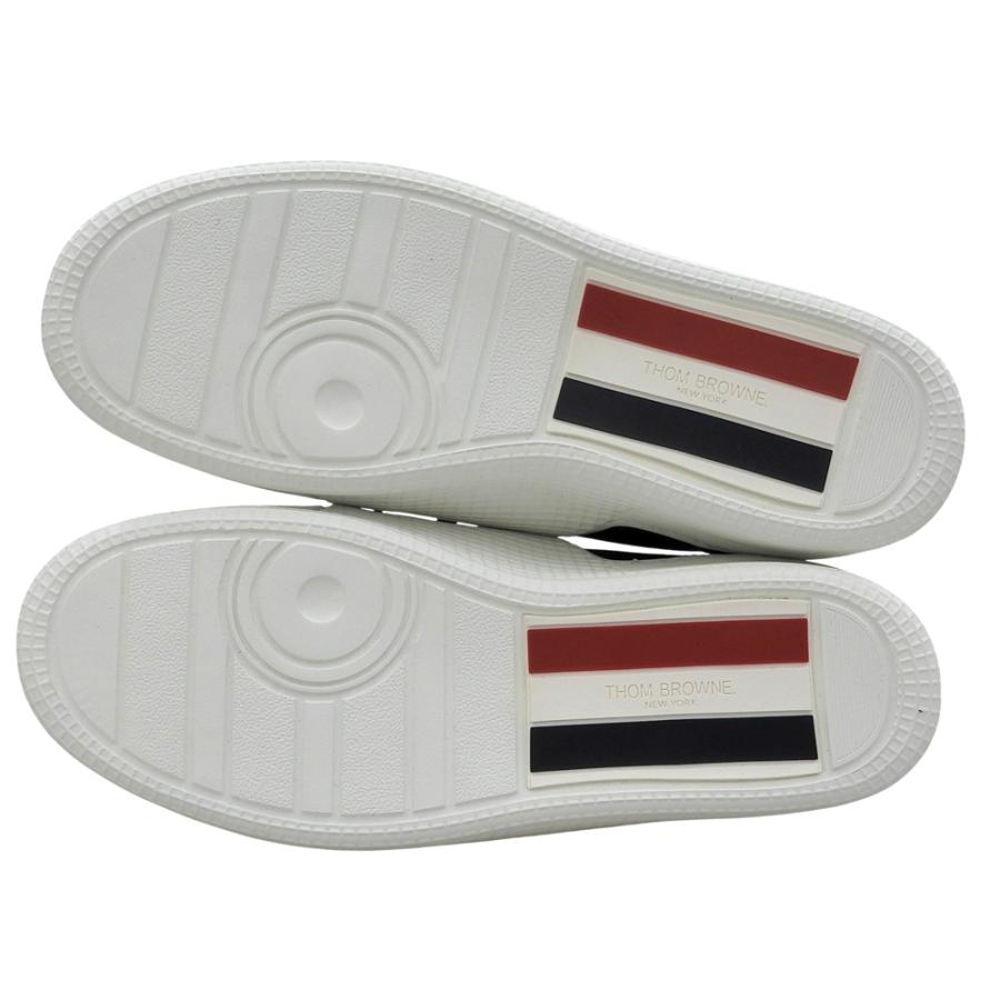 未使用 THOM BROWNE トムブラウン レザー ハイトップスニーカー