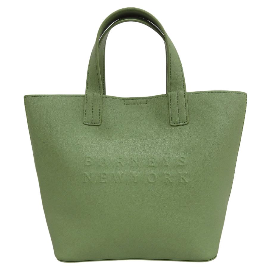 美品 BARNEYS NEW YORK バーニーズニューヨーク ロゴトートバッグ (S) トートバッグ メンズ グリーン 2186397_1
