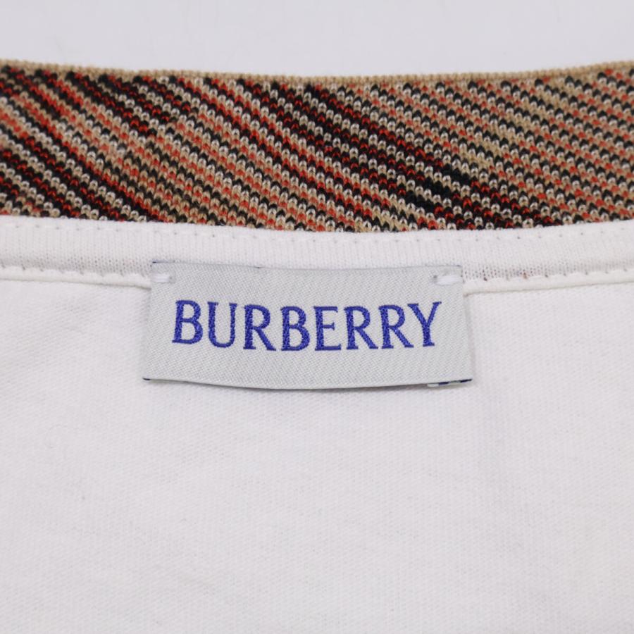 BURBERRY（バーバリー） 8110100 25SS ホワイト S/SチェックトリムT