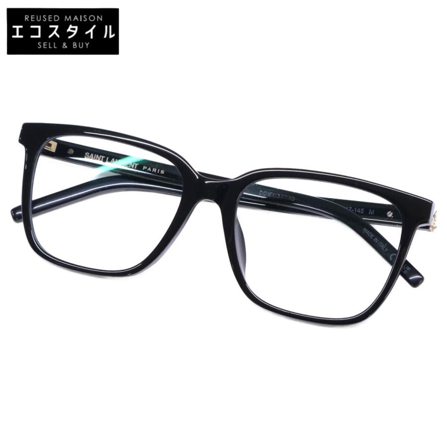 【極美品】SAINT LAURENT PARIS メガネフレーム　ブラック SAINT LAURENT 【在庫処分特価】SAINT PARIS サンローランパリ