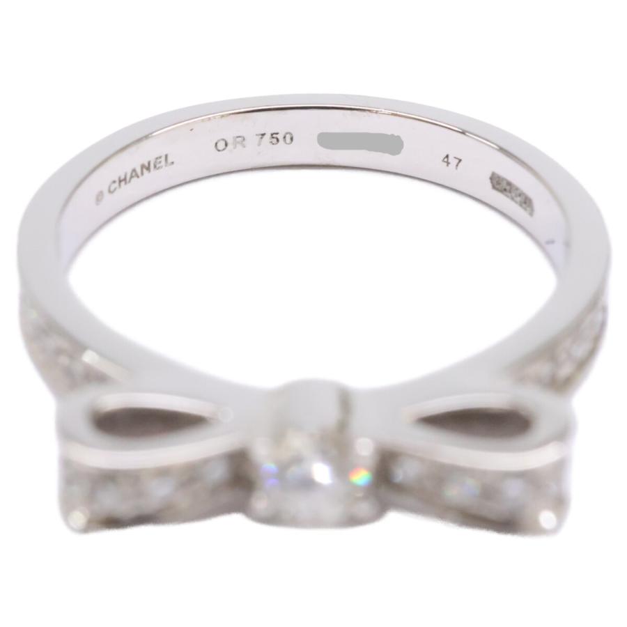 CHANEL（シャネル） J3412 K18WG リュバン ドゥシャネル リボンリング