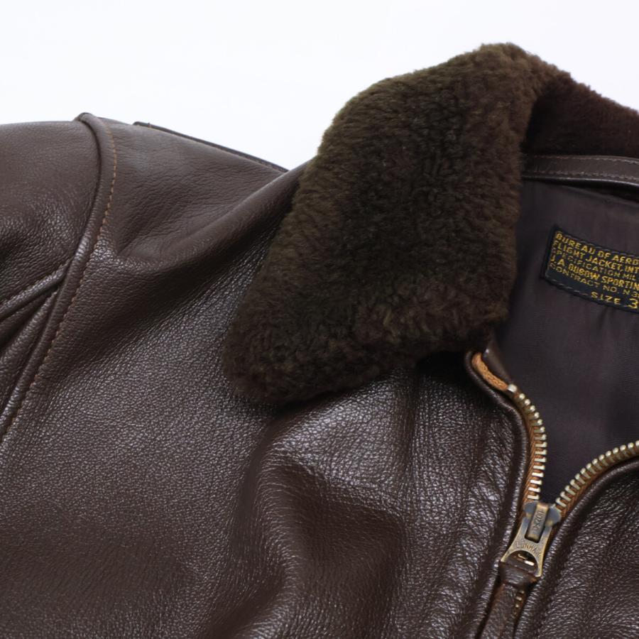 美品 THE REAL MCCOY'S ザリアルマッコイズ MIL-J-7823 N383S-4765A J.A.DUBOW SPORTING GOODS G-1フライトジャケット 38 メンズの画像