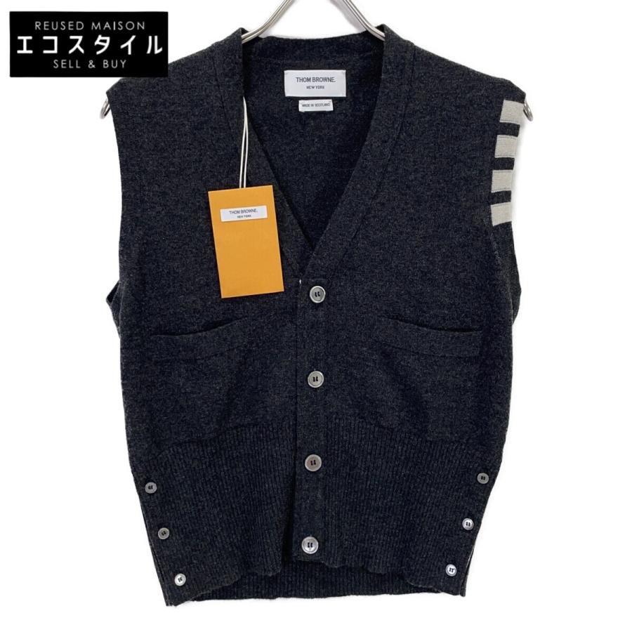 THOM BROWNE トムブラウン MKV001A-00011 4BER カシミヤ ニットベスト