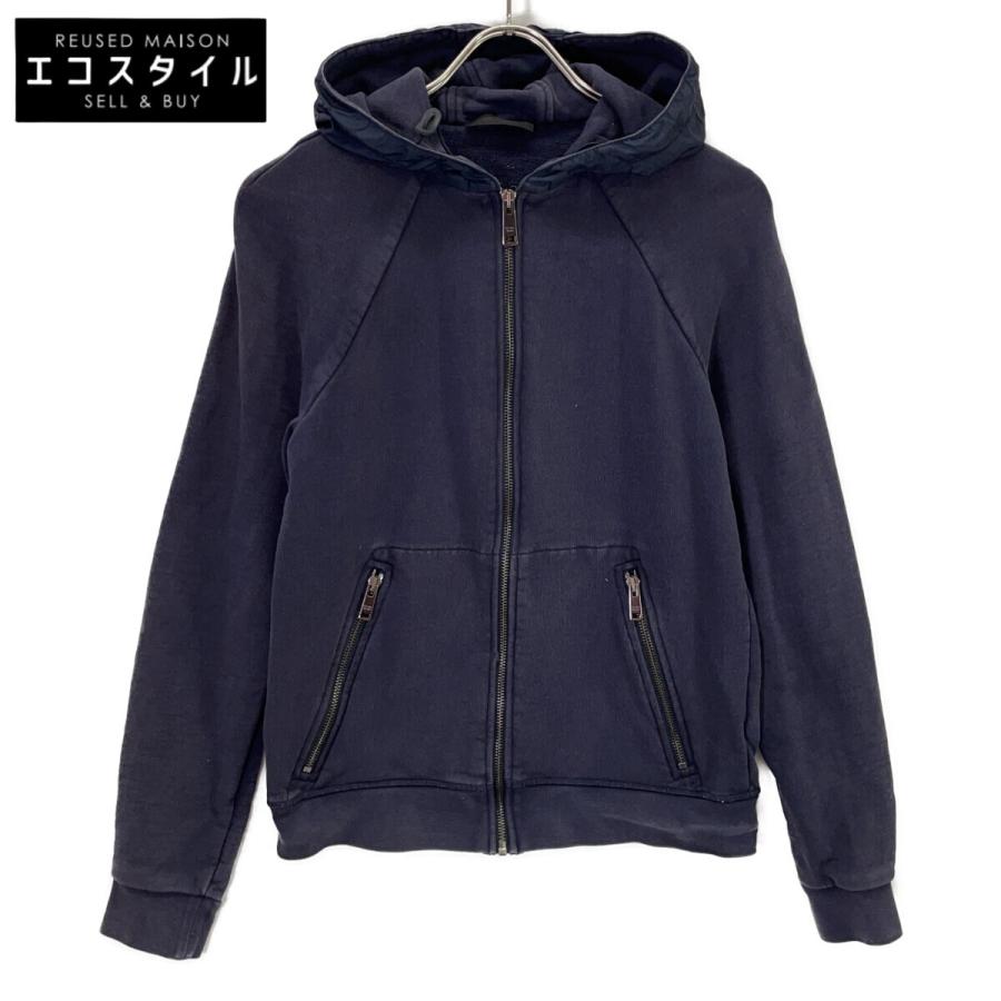 PRADA（プラダ） SJC185 ネイビー ナイロン切替 ジップパーカー