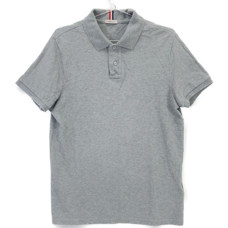 MONCLER ポロシャツ S ホワイト/グレー 本日限定価格 MONCLER（モンクレール） 【超美品】モンクレール MAGLIA POLO MANICA