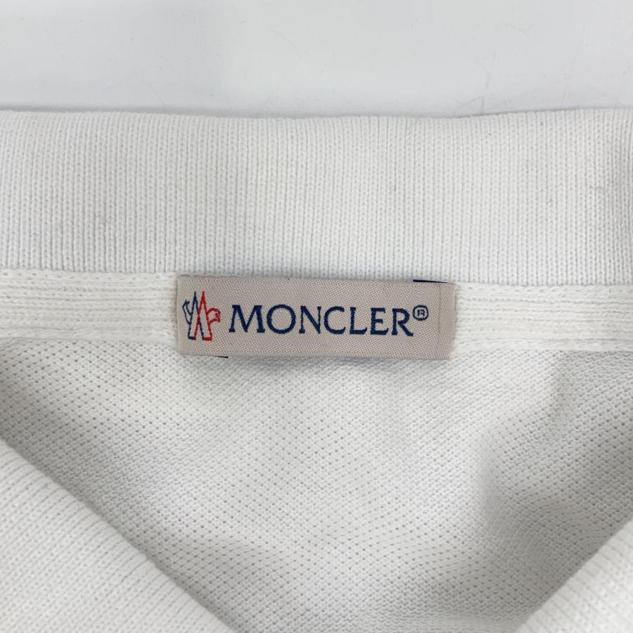 MONCLER（モンクレール） ホワイト 胸ワッペンポロシャツ ホワイト M