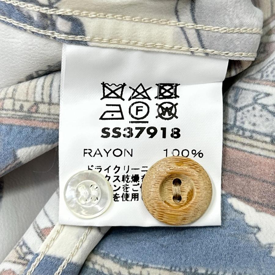 新品/ SUN SURF サンサーフ SS37918 カラー105 葛飾北斎 忠臣蔵討入 アロハシャツ XL メンズ