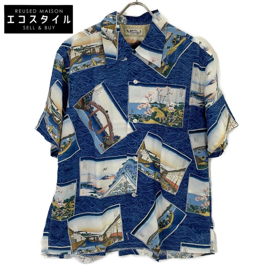 SUN SURF サンサーフ SS37652 カラー105 葛飾北斎/武者絵 アロハシャツ XL SUN SURF サンサーフ SS37652 カラー105 葛飾北斎/武者絵 アロハシャツ