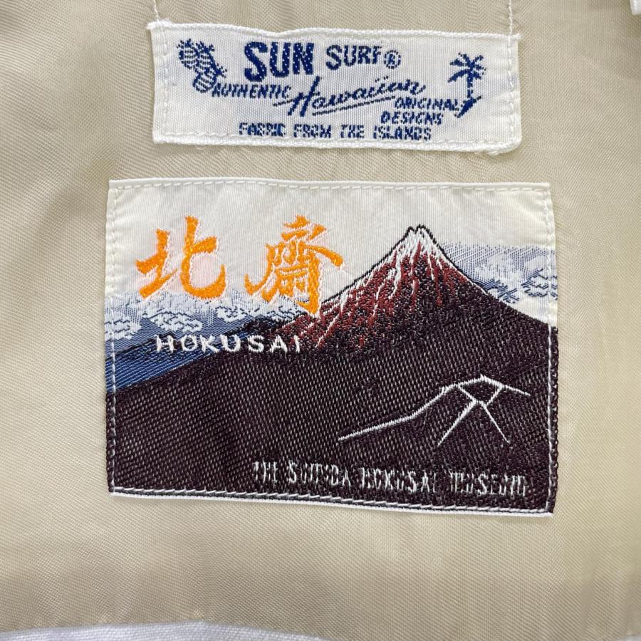 SUN SURF 北斎 江戸五景 アロハシャツ M 日本製 SS38469 SUN SURF サンサーフ SS38469 葛飾北斎 